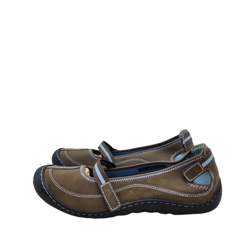 Clark's Springers Women's Leather Upper Mary Jane Walking Shoes - 8